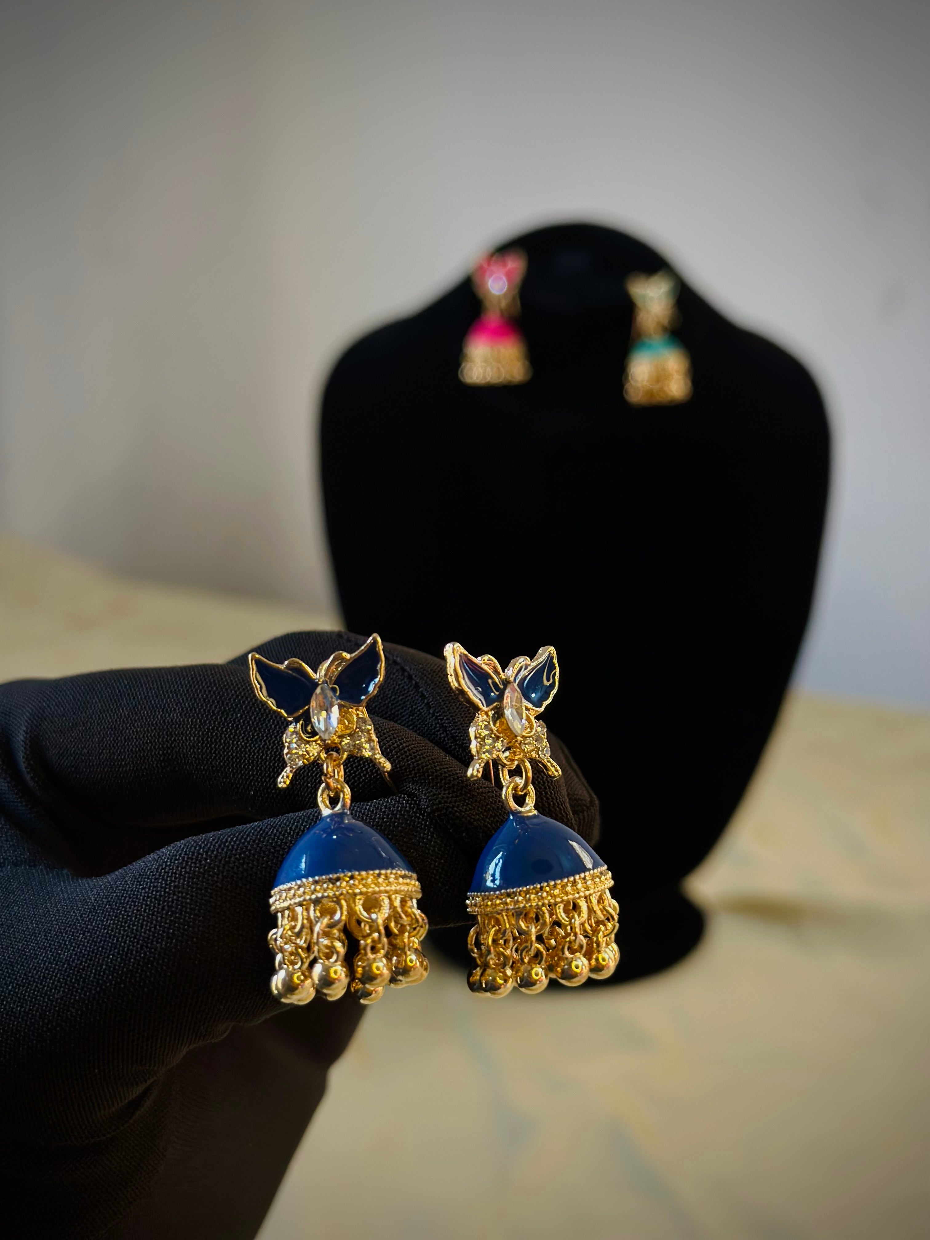 Butterfly jhumki
