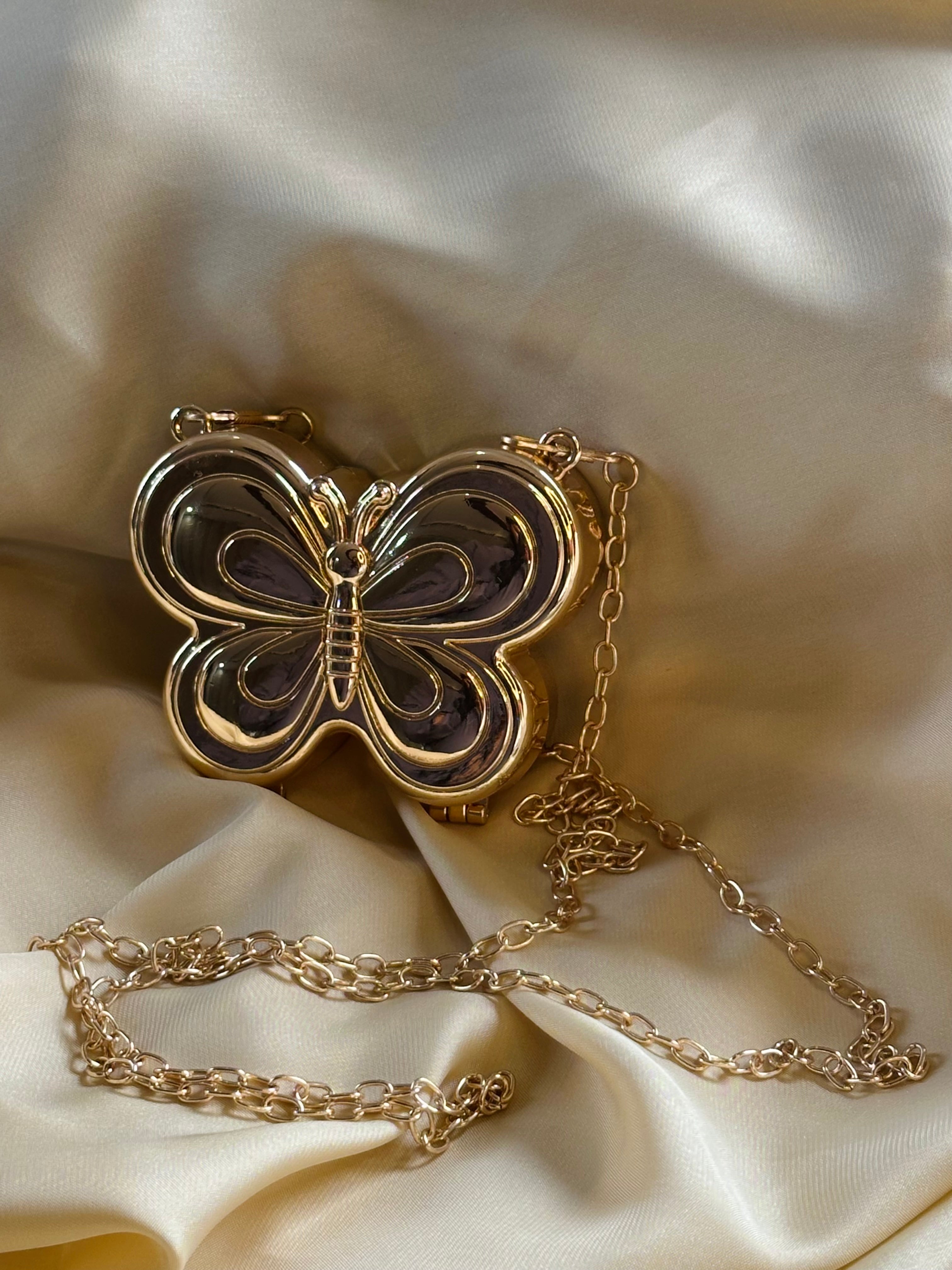 Butterfly Mini Golden Bag