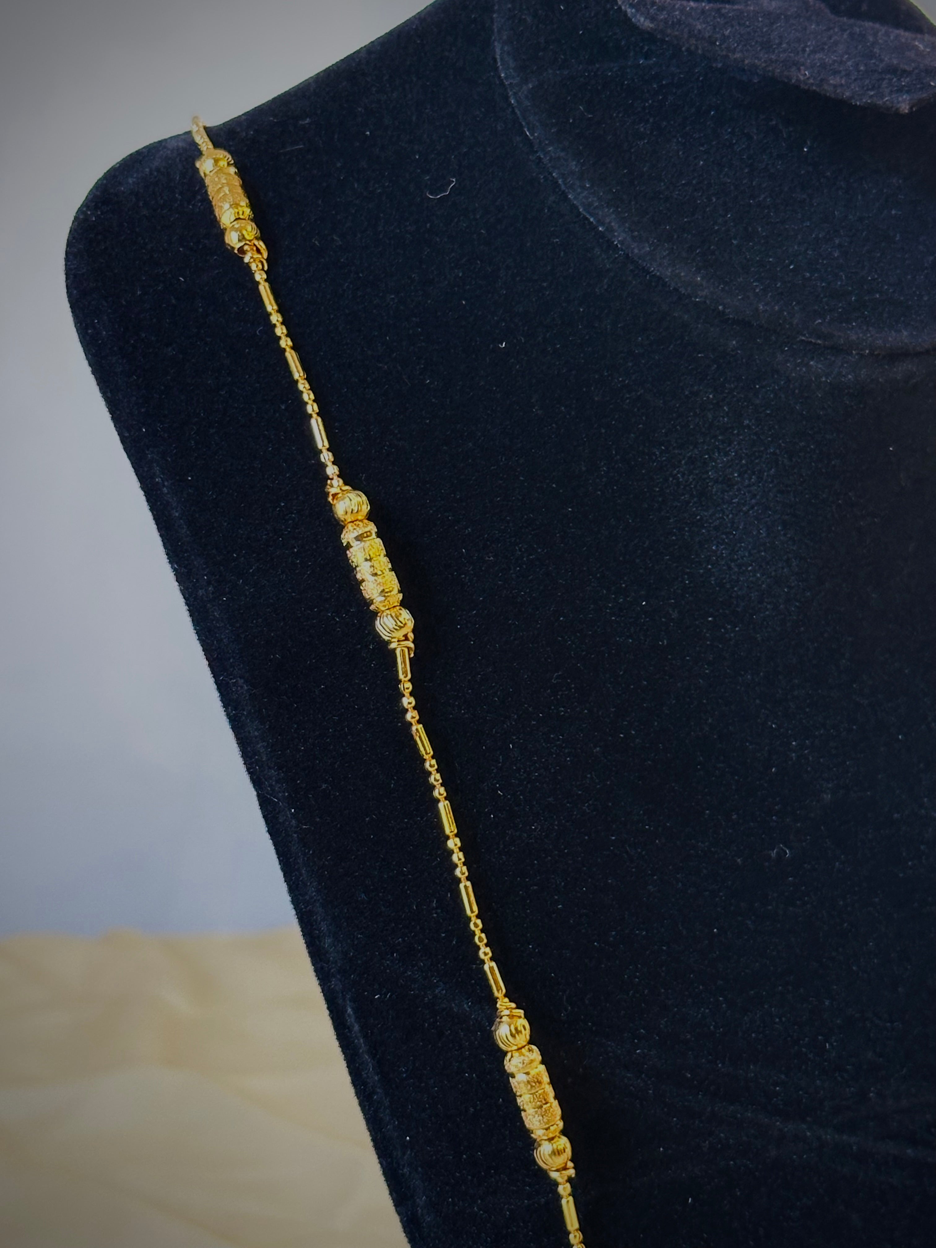 Golden pearl chain