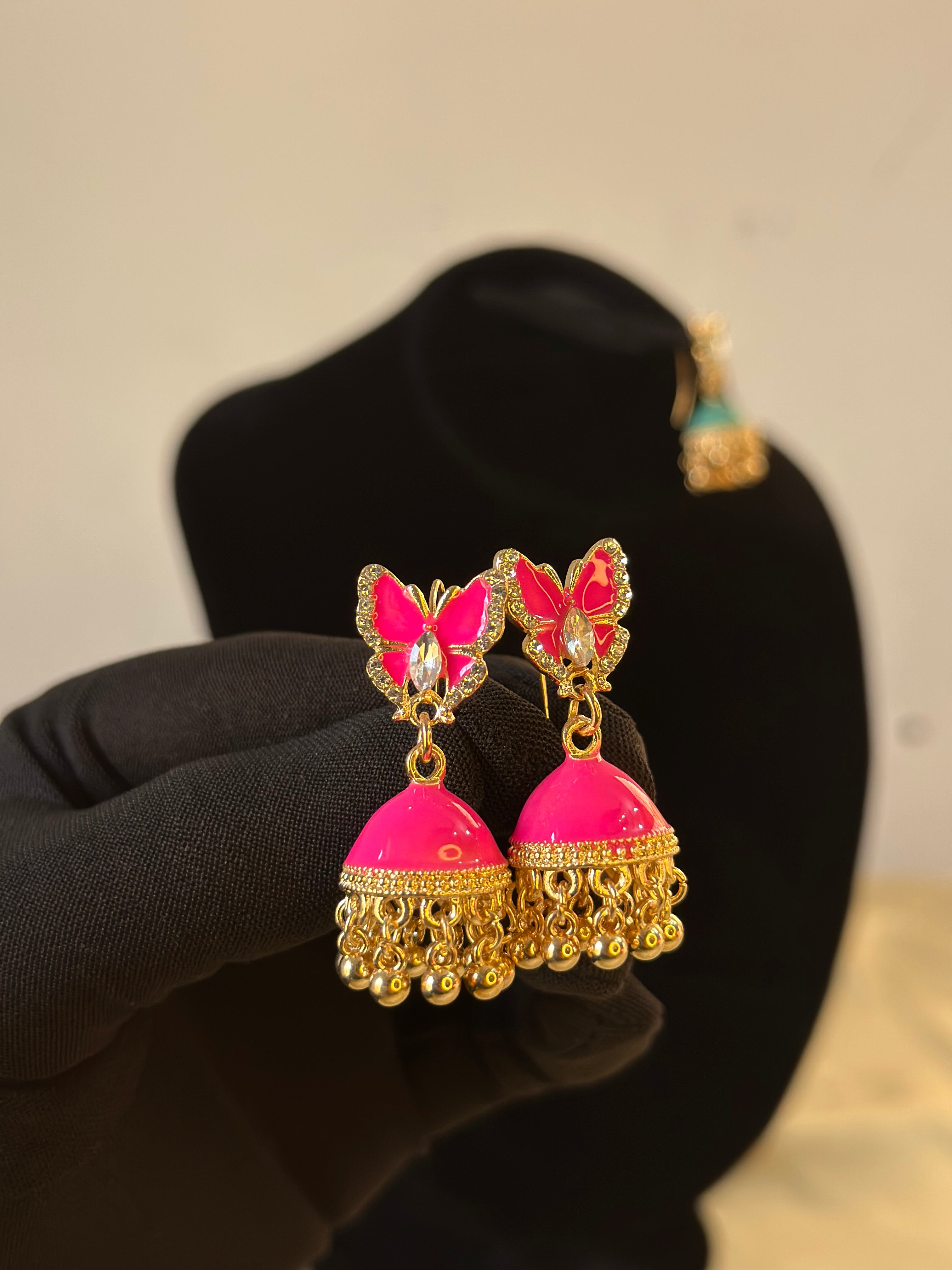 Butterfly jhumki
