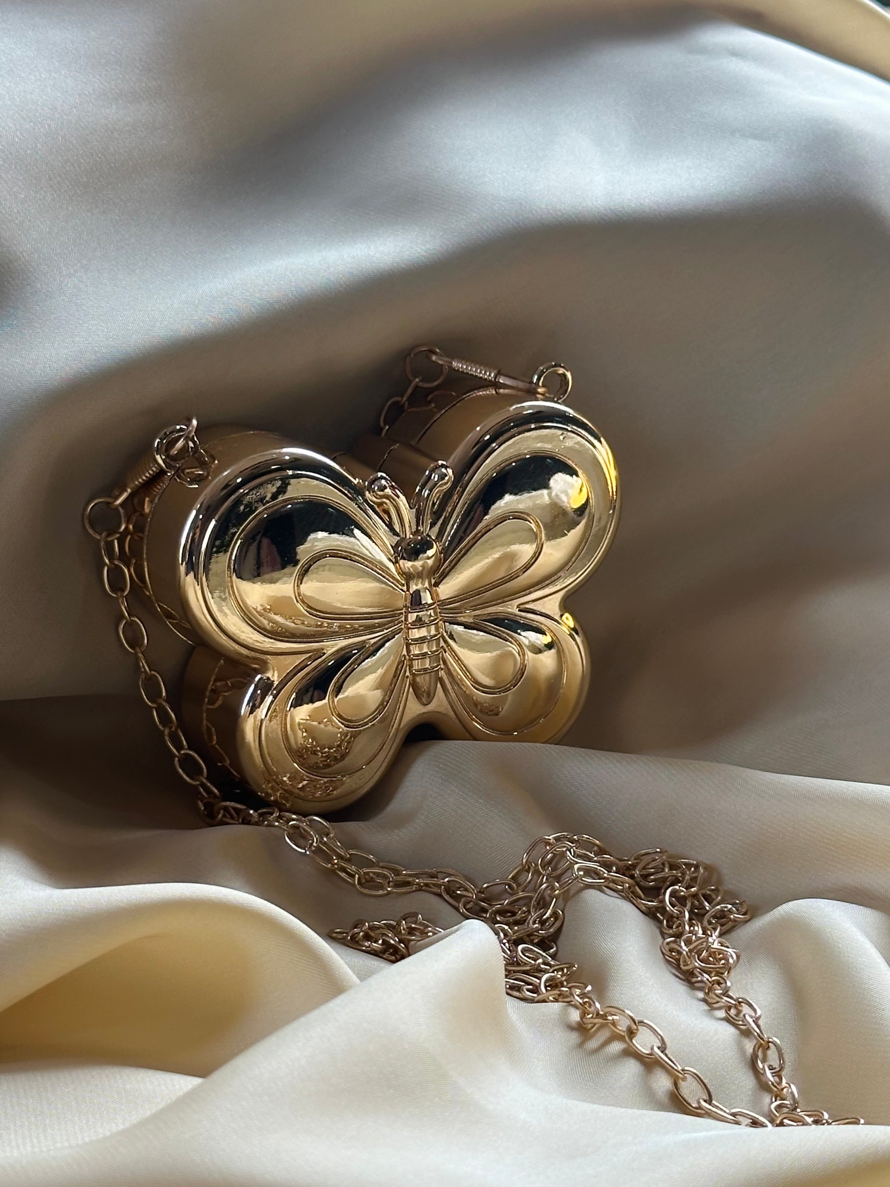 Butterfly Mini Golden Bag