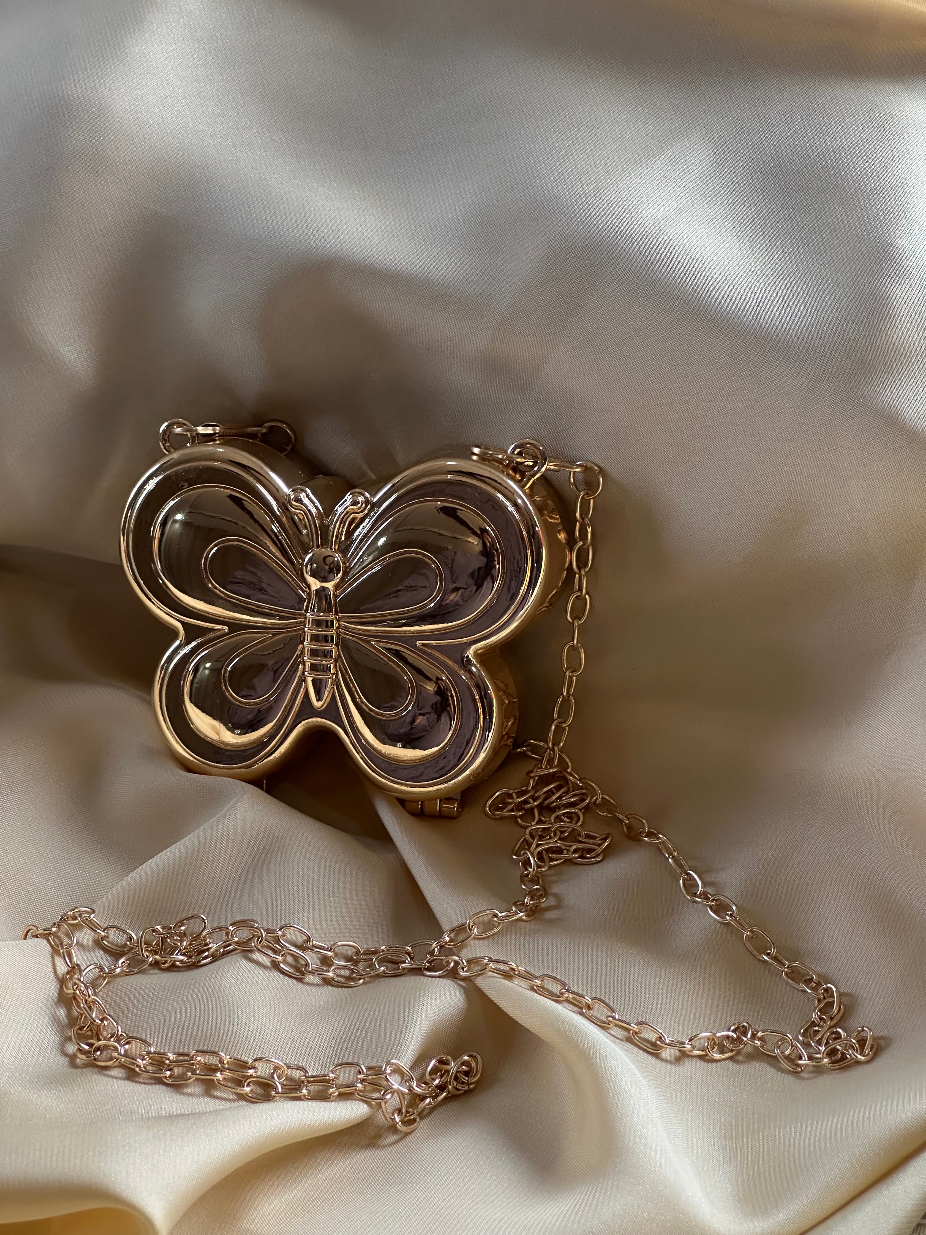 Butterfly Mini Golden Bag
