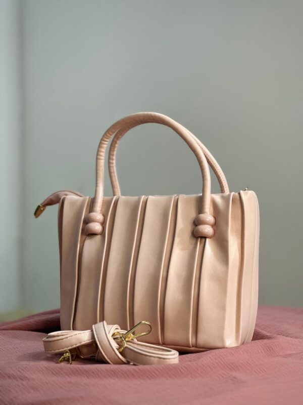baby pink bag with premium leather long strap
