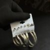 silver hops with studs