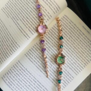 green beaded watch