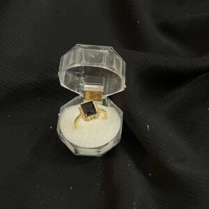 Black stainless steel ring