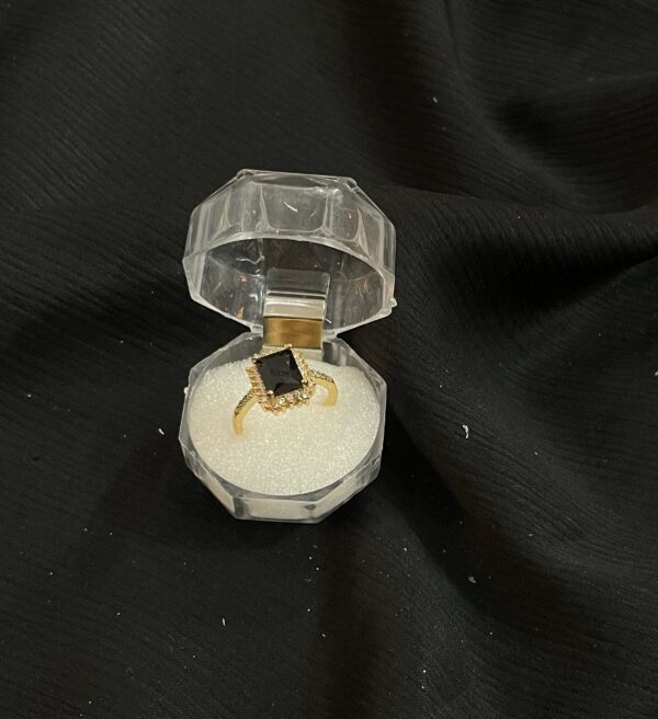 Black stainless steel ring