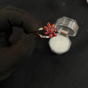 Red flower ring